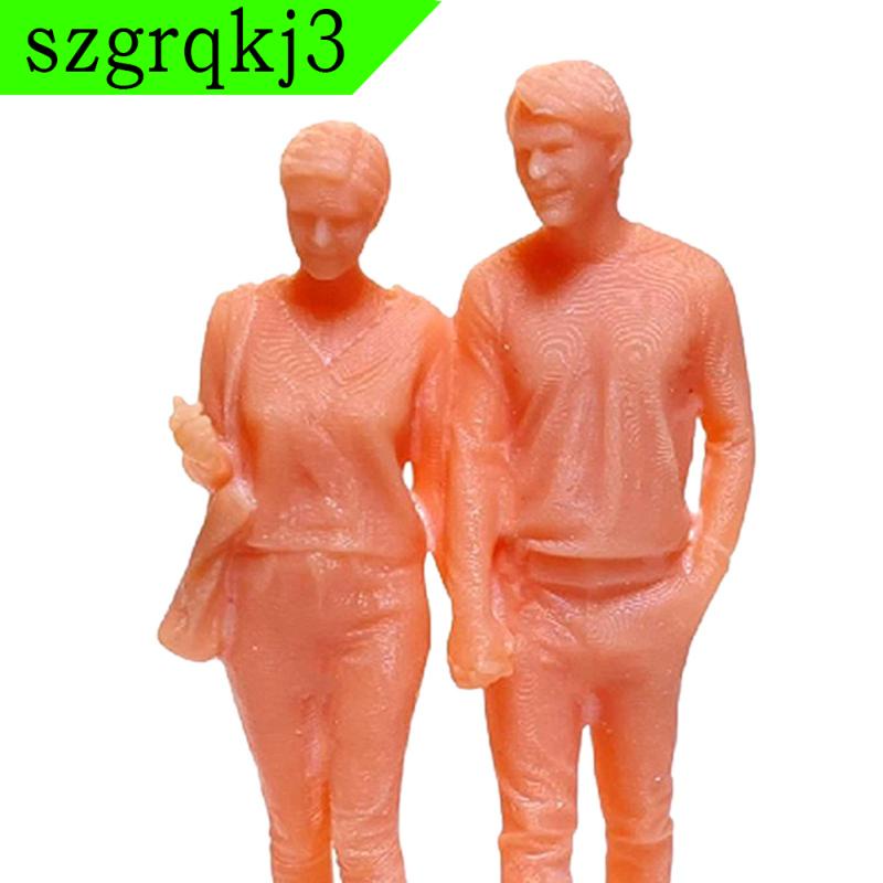 Mô Hình Cặp Đôi Chất Liệu Resin Không Sơn Tỉ Lệ 1 / 64 szgrqkj3 1 / 64