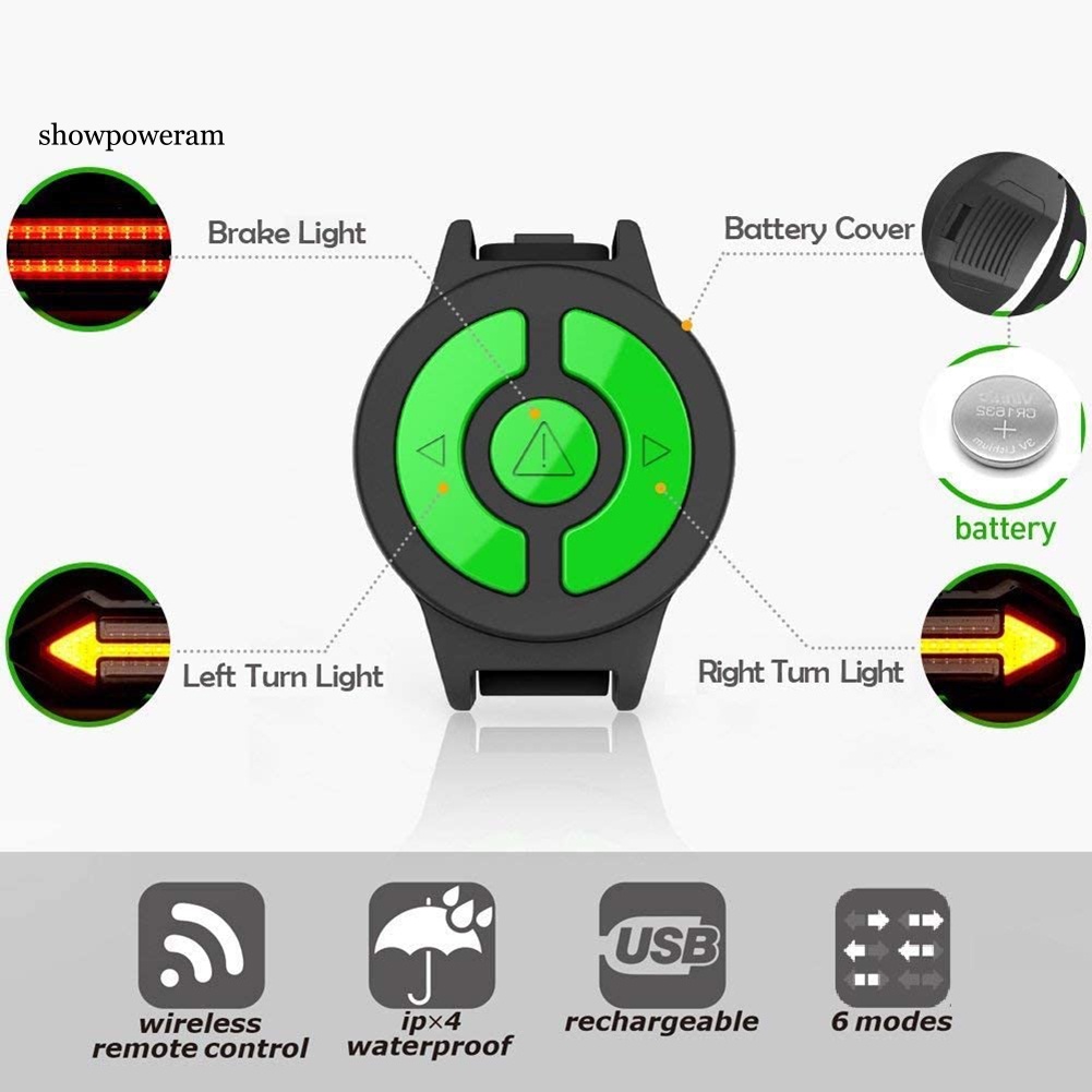 Đèn LED Gắn Đuôi Xe Đạp Kèm Sạc USB Chống Thấm Nước Tiện Dụng Chất Lượng Cao