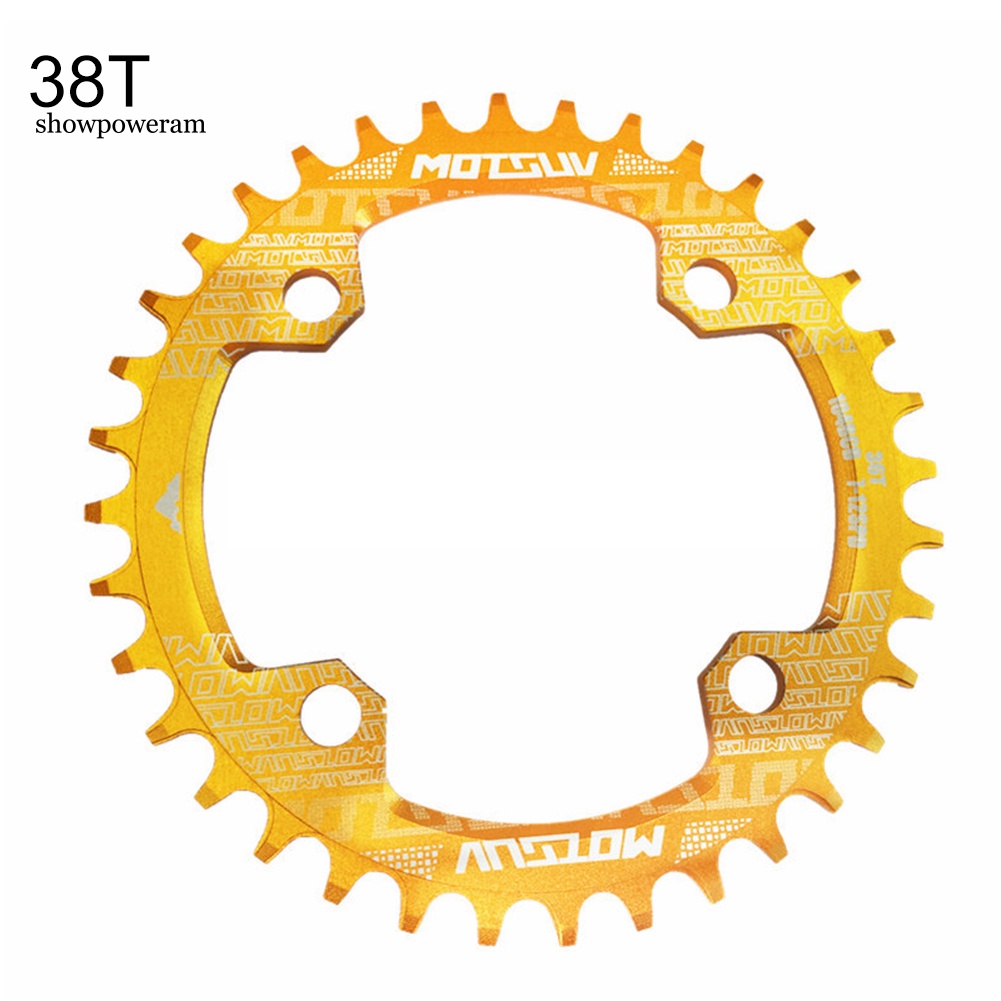 Bánh Xích Xe Đạp Leo Núi Bằng Hợp Kim Nhôm 32 / 34 / 36 / 38T 104BCD