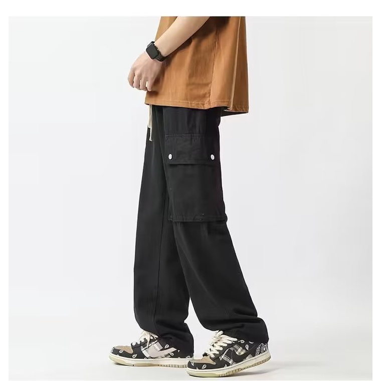 Quần Dài Ống Rộng Phong Cách Đường Phố Mỹ Thời Trang Xuân Hè Cho Nam