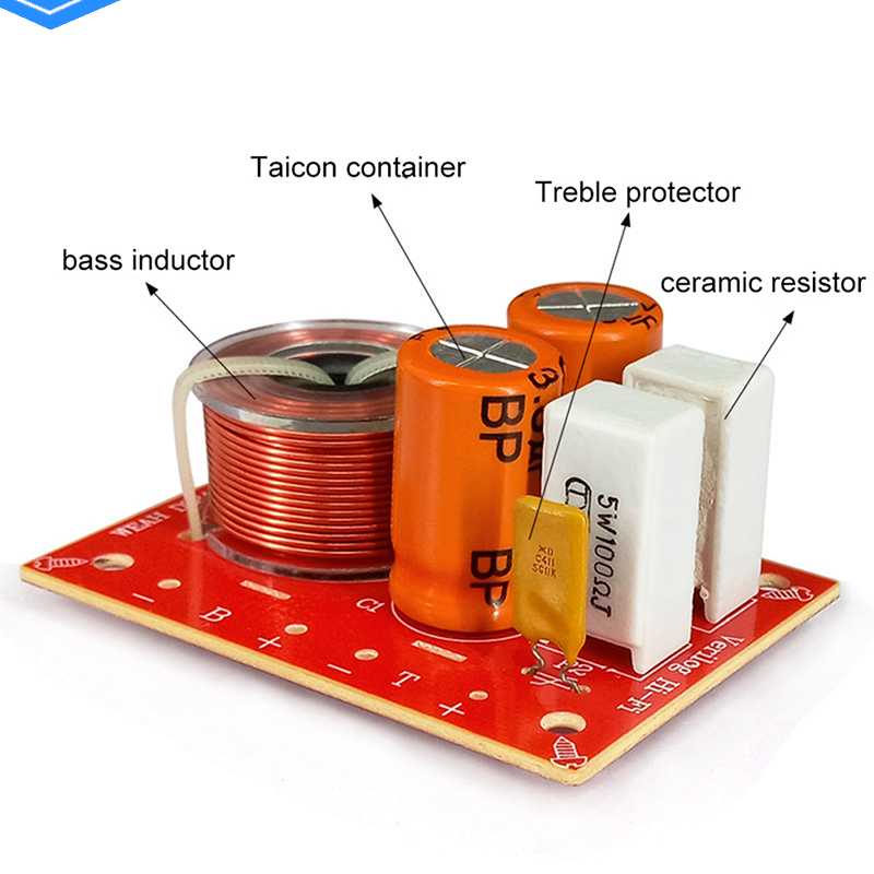 1 Bộ Lọc Tần Số Âm Thanh Hi-Fi 2 Chiều 120W 55 Hz-20k Hz Cho Loa