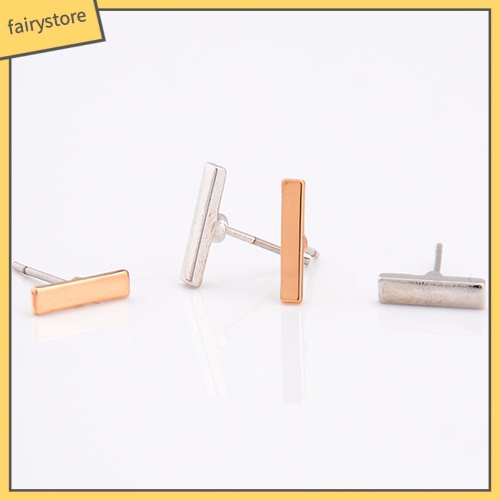 1 Đôi Bông Tai Hình Chữ Nhật Nhỏ Đơn Giản Phong Cách Punk Thời Trang Cho Nữ 1 Cặp