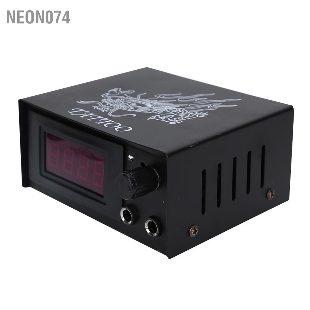 Neon074 Bộ Hình Xăm Máy Thực Hành Da Kẹp Dây Dành Cho Người Mới Bắt Đầu Chuyên Nghiệp Nghệ Sĩ 100-240V