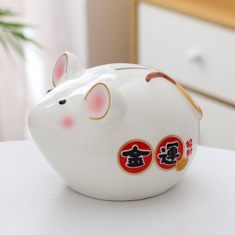 Ống Heo Tiết Kiệm Hình 12 Cung Hoàng Đạo Bằng Gốm Sứ