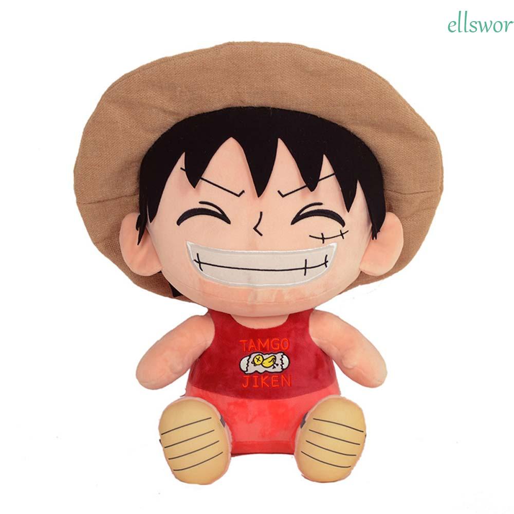 Thú Nhồi Bông Hình Monkey D Luffy 25cm Mềm Mại Đáng Yêu