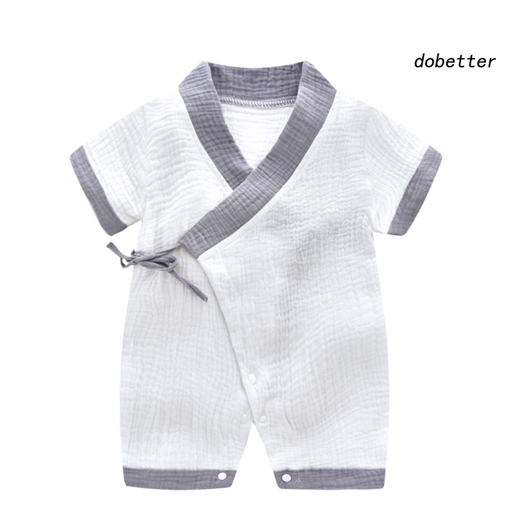 Bộ Áo Liền Quần Tay Ngắn Co Giãn Tốt Thoáng Khí Phong Cách Nhật Bản Thời Trang Mùa Hè Cho Bé Sơ Sinh