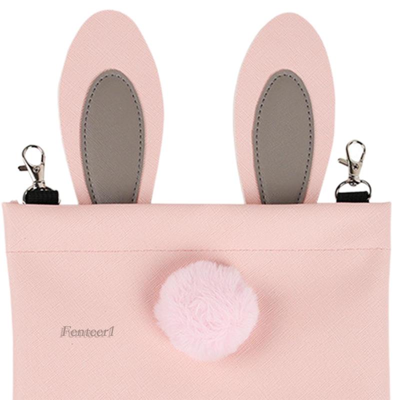 [Fenteer1] Túi Tote Đựng Thức Ăn Cho Thỏ Chinchilla Bằng PU Chống Thấm Nước