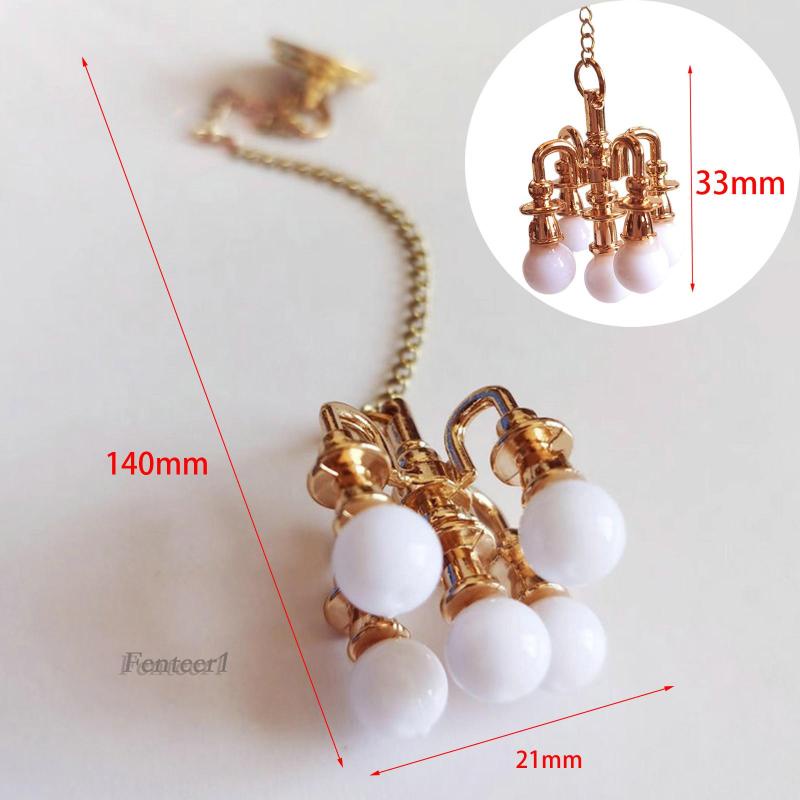 Mô Hình Đèn Trần Mini Tỉ Lệ 1: 6 1: 12 Trang Trí Nhà Búp Bê