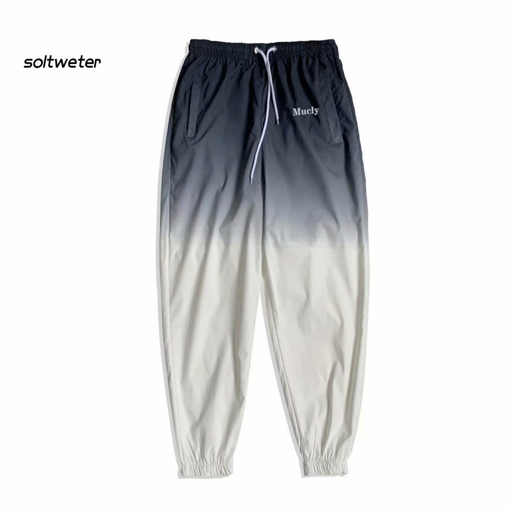 Quần Dài Lưng Thun Rút Dây Màu Sắc Gradient Dành Cho Nam