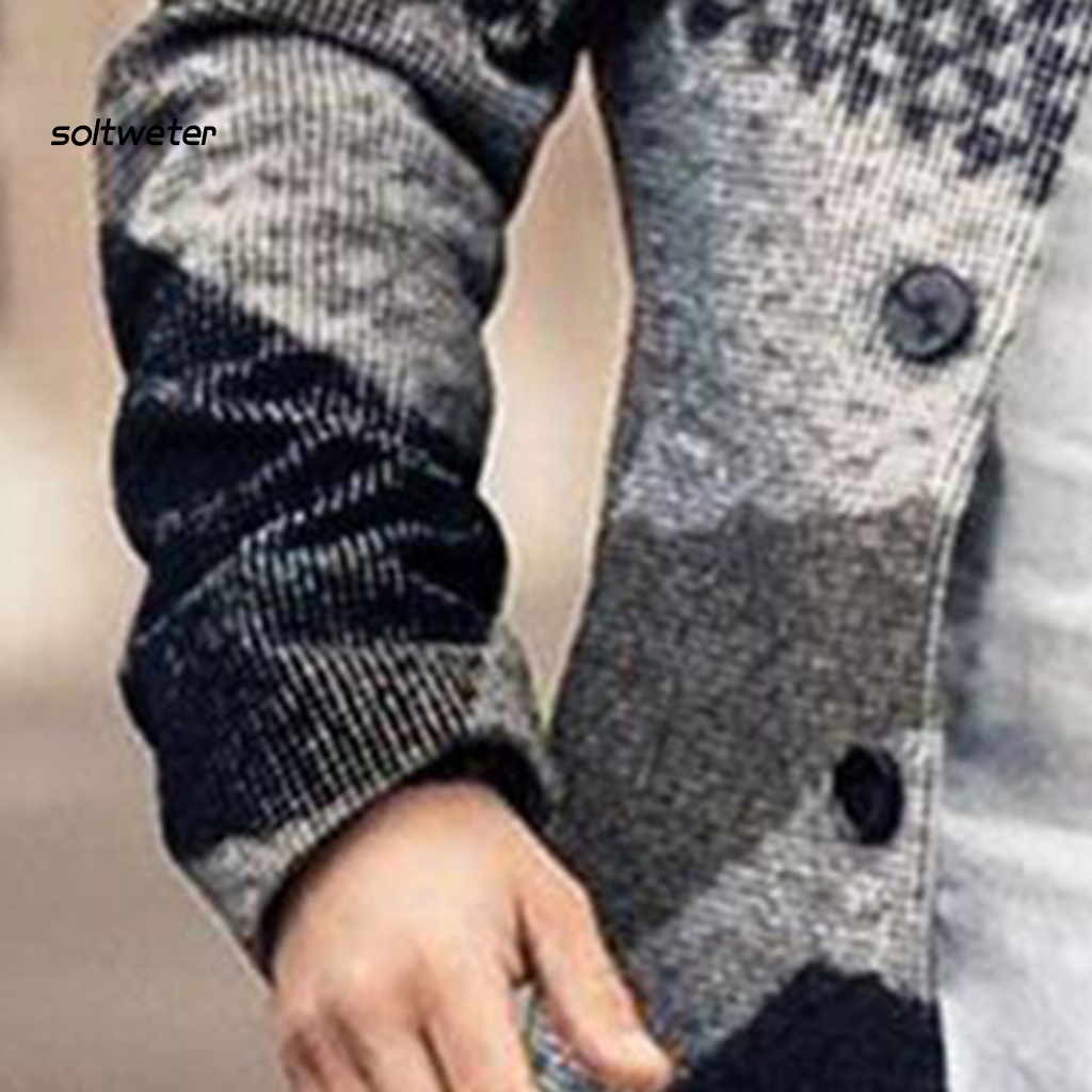 Áo Khoác Nam Dài Tay Cổ Bẻ Họa Tiết Kẻ Sọc Một Hàng Nút Thời Trang Đường Phố