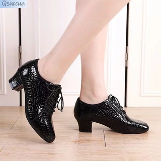 Giày Khiêu Vũ Da Bò Đế Mềm Dành Cho Nữ