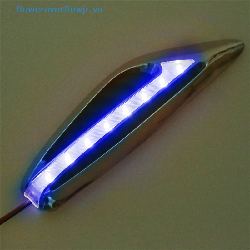 FENDER Cặp 2 Đèn LED Tín Hiệu Xi Nhan Ánh Sáng Trắng / Vàng / Đỏ / Xanh Dương Hình Lưỡi Dao Thông Dụng Cho Xe Hơi