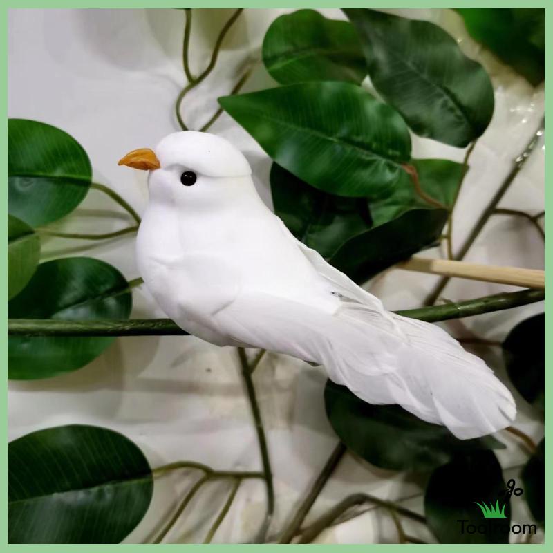Chim Bồ Câu Nhân Tạo Có Lông Vũ Trang Trí Sân Vườn / Tiệc Cưới