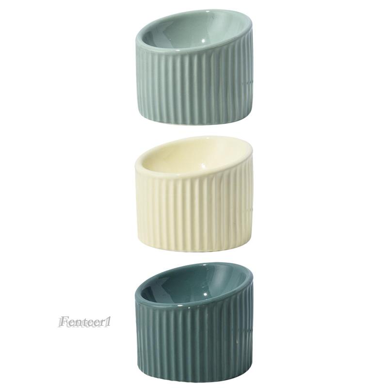 [Fenteer1] Bát Ăn Bằng Gốm Chống Trượt Dễ Giặt Rửa Dành Cho Chó Mèo