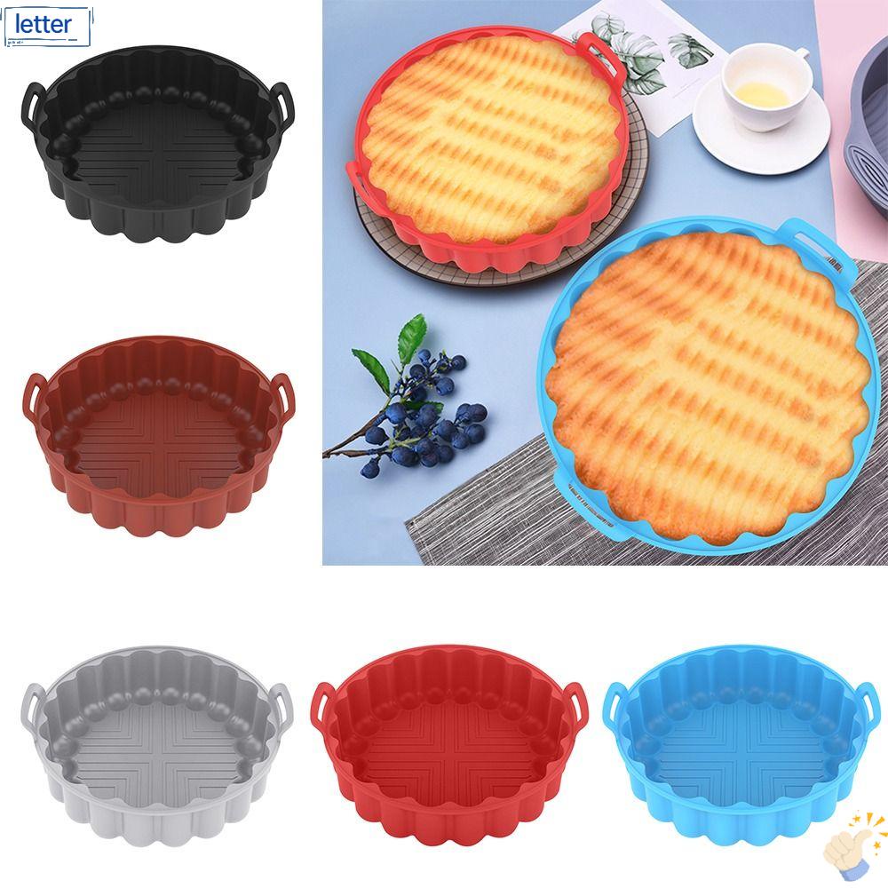 Khay Nướng Bánh Mousse Hình Tròn Bằng Silicon Mềm Tái Sử Dụng Tiện Lợi