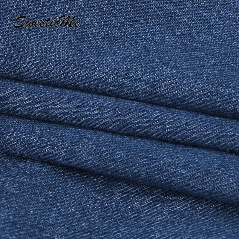 Set Áo Cổ Chữ V Không Tay + Chân váy jean Ngắn Lưng Thấp Màu Trơn Thời Trang Mới 2023 Cho Nữ