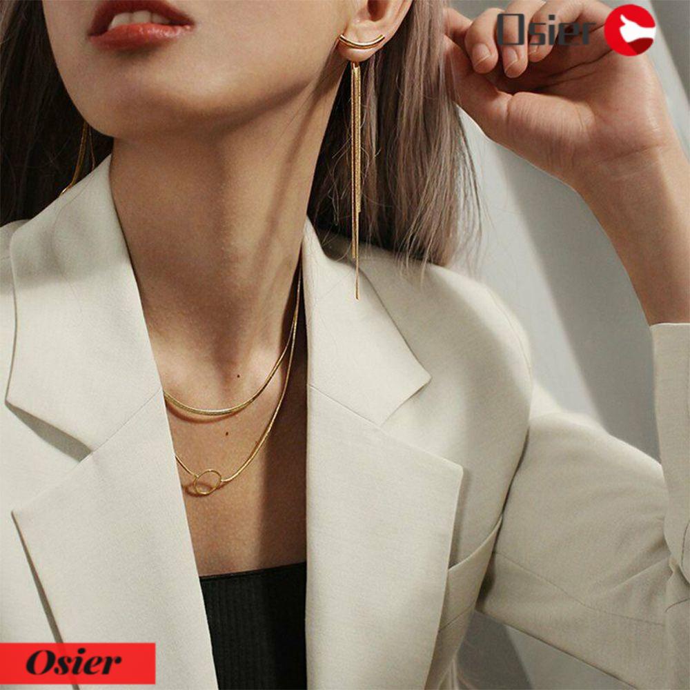 Bông Tai Chuỗi Dài Tua Rua 1 Cái Cho Nữ