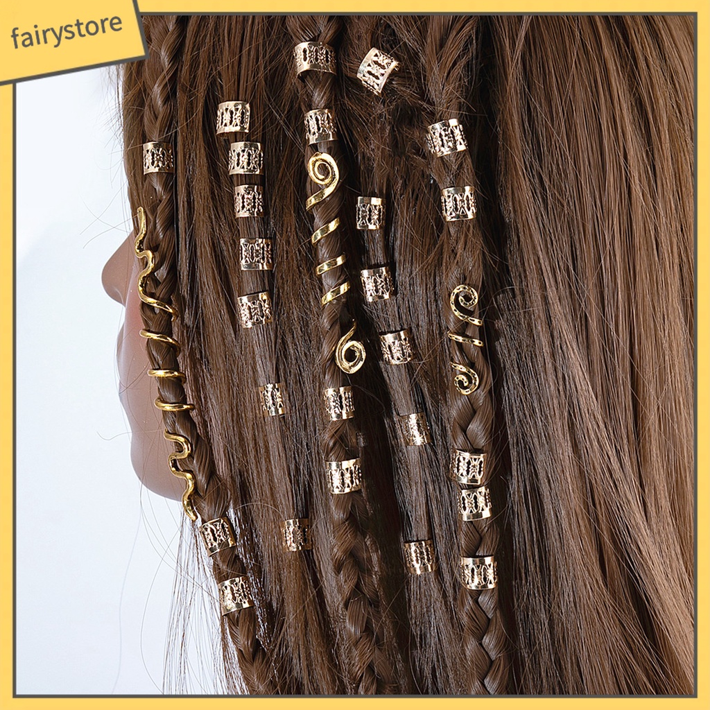 Bộ 28 Kẹp Tóc Dạng Xoắn Bằng Hợp Kim Bền Màu Sắc Retro