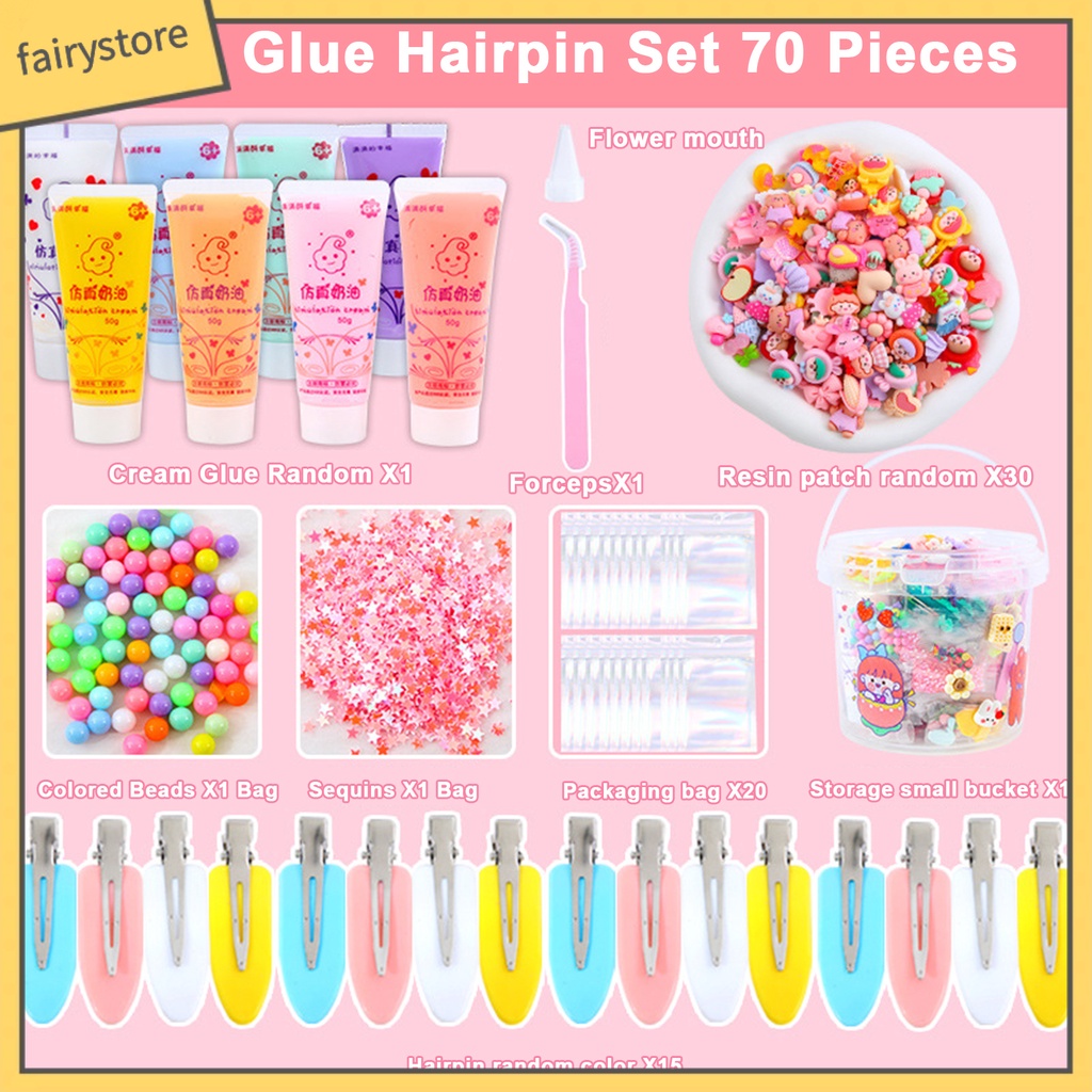 1 Bộ Kẹp Tóc Hình Tàu Lửa Hoạt Hình Đính Kim Sa Nhanh Khô DIY Sáng Tạo Cho Bé