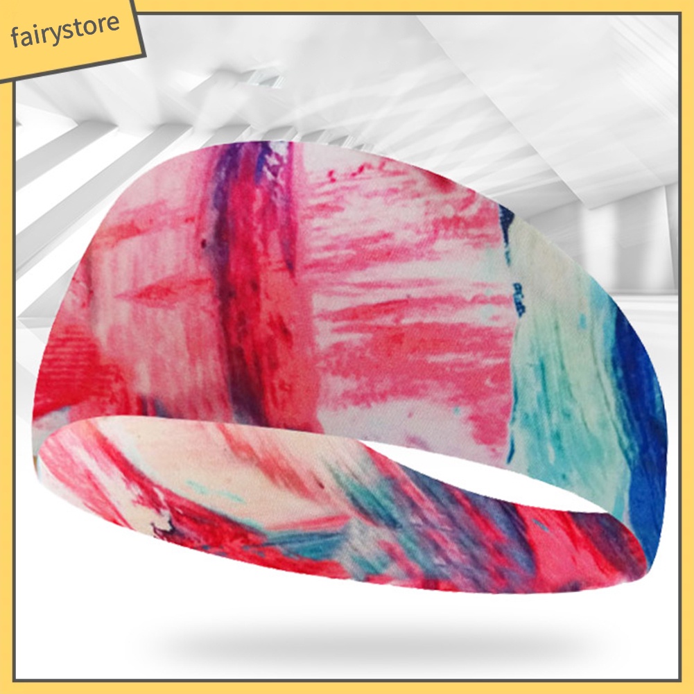 Băng Đô Bản Rộng Thấm Hút Mồ Hôi Thoáng Khí Unisex