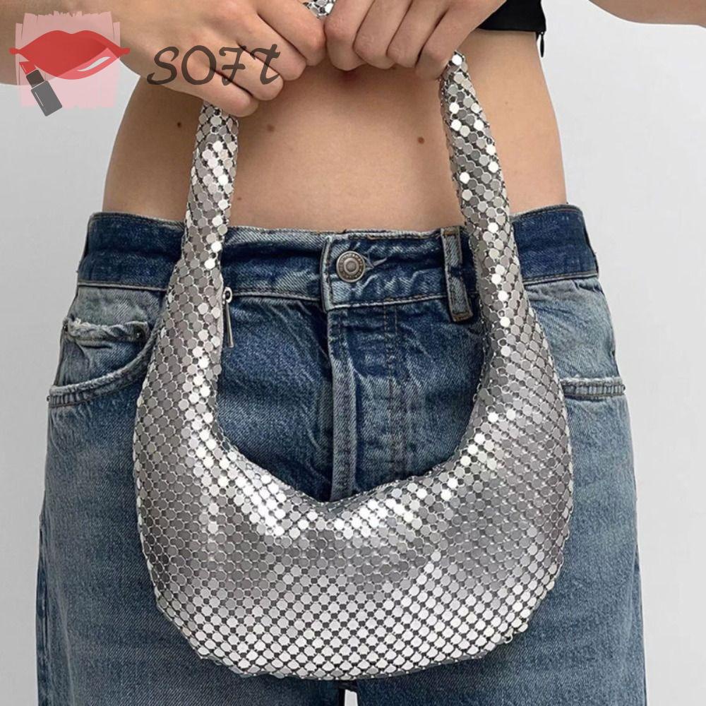 Ví Cầm Tay SOFTNESS Họa Tiết Lấp Lánh Chất Lượng Cao