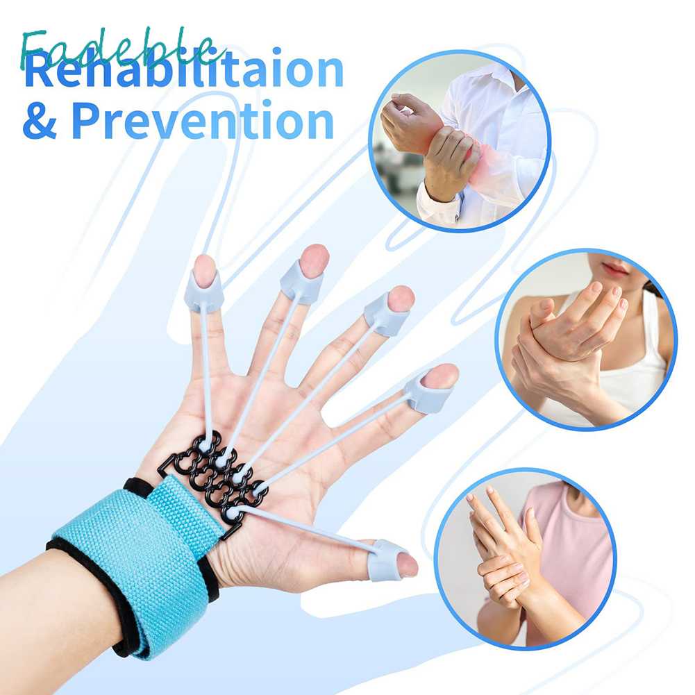 Dụng Cụ Nới Rộng Ngón Tay 5 Ngón Bằng Silicone Di Động Hỗ Trợ Luyện Tập Gym