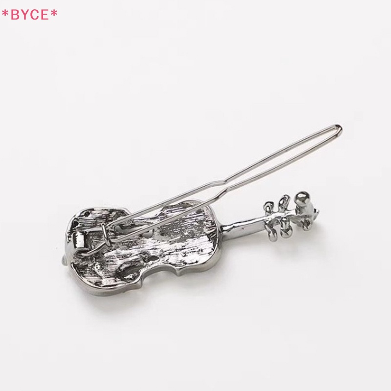 Kẹp Tóc Hình Đàn Violin Đính Đá Lấp Lánh Thời Trang Cho Nữ Mới