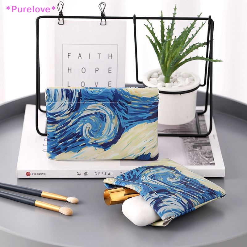 Túi Đựng Dây Cáp USB / Tai Nghe In Họa Tiết Bầu Trời Sao Xinh Xắn Mới