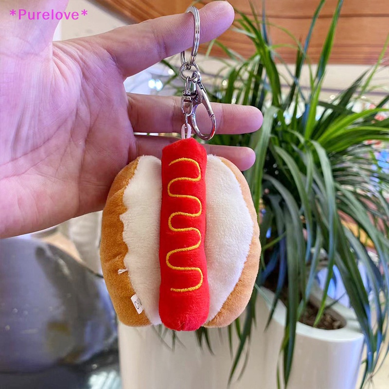 Búp Bê Nhồi Bông Hình Bánh Mì Hamburger Khoai Tây Chiên Dành Cho Trẻ Mới