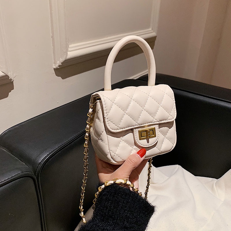 Túi Đeo Chéo Hình Vuông Cỡ Nhỏ Phong Cách Pháp Thời Trang Cho Nữ