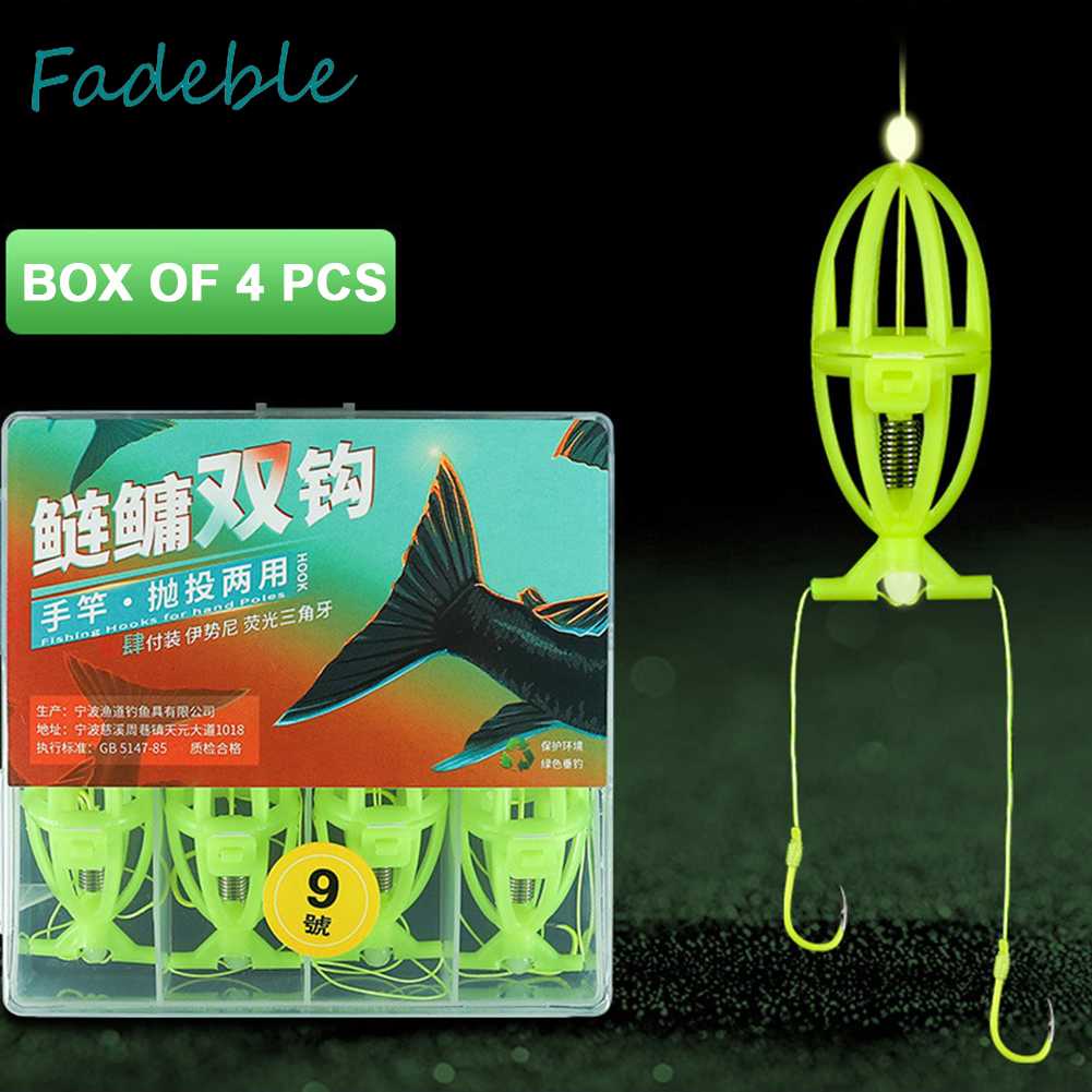 Set 4 Lồng Nhựa Đựng Mồi Câu Cá Tiện Lợi