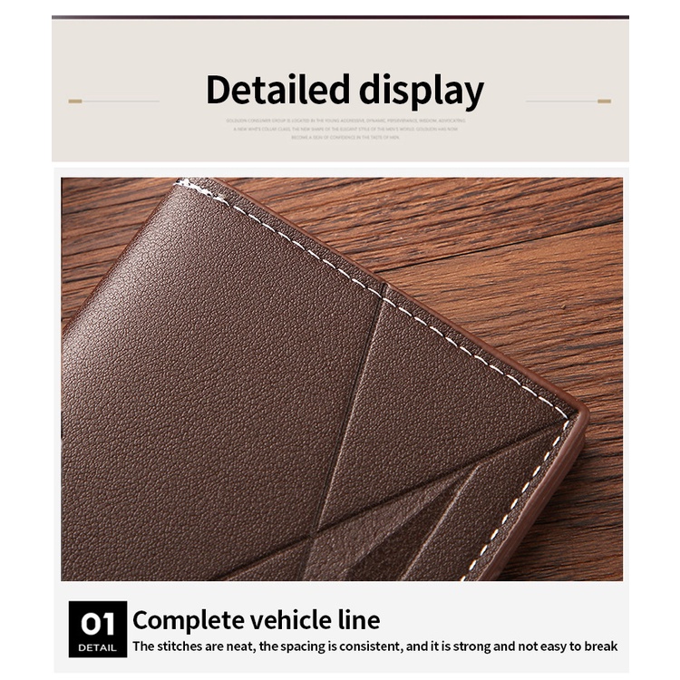 Ví Da Mềm Mỏng Dáng Dài Nhiều Ngăn Đựng Thẻ Thời Trang Cho Nam