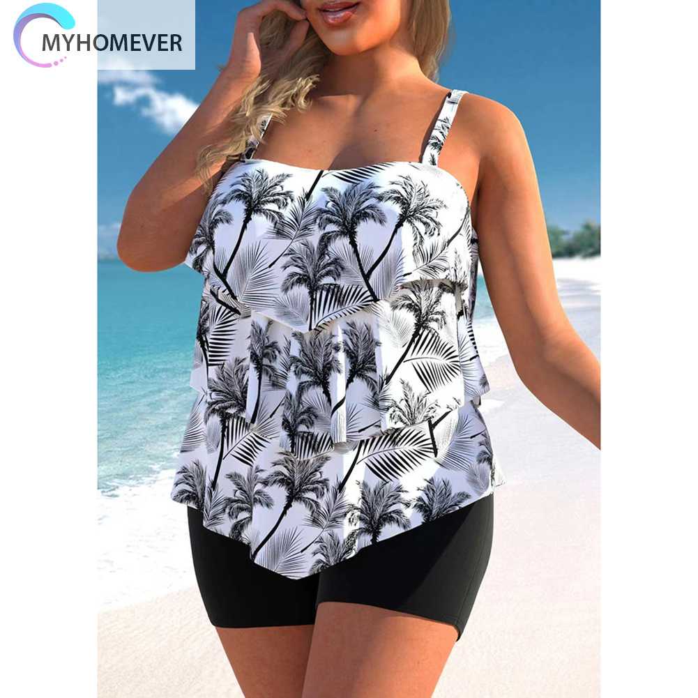 Bộ Đồ Bơi Hai Mảnh In Họa Tiết Kỹ Thuật Số Màu Gradient Thời Trang Cho Nữ