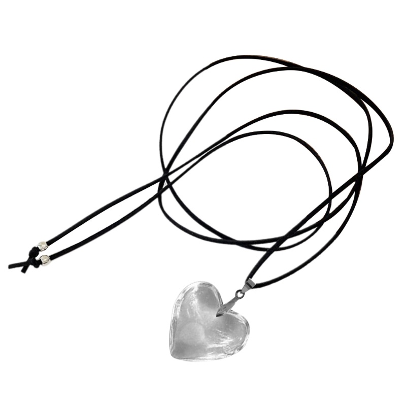 Vòng cổ Mặt Hình Trái Tim Thắt Nơ Thanh Lịch Có Thể Điều Chỉnh Cho Nữ