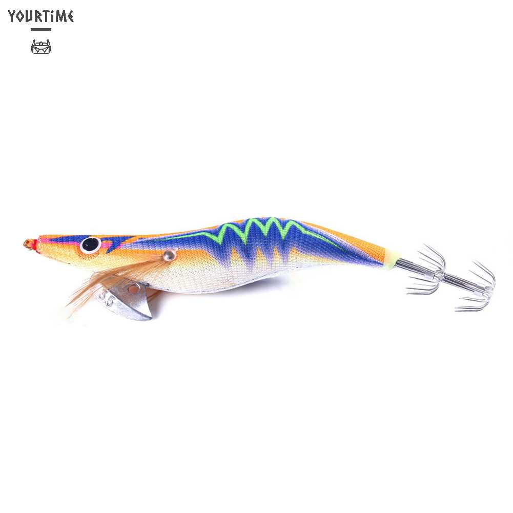 Mồi Câu Cá Giả Hình Tôm Dạ Quang 14cm 20g