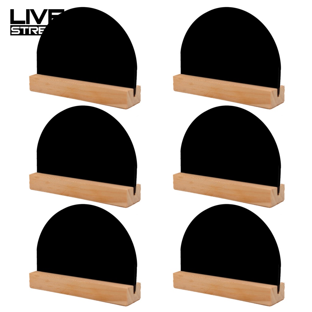 Bộ 6 Bảng Đen Viết Phấn Chống Trượt Tiện Dụng Cho Quầy Bar