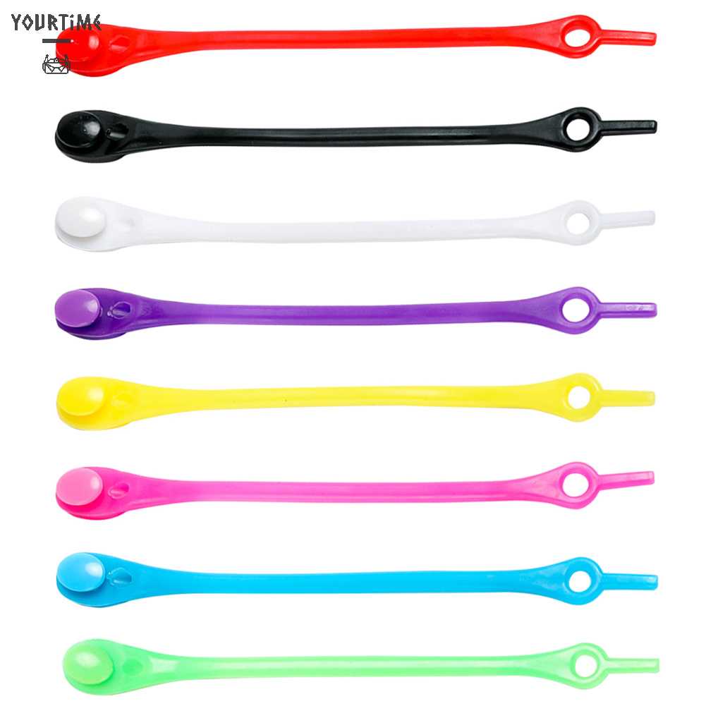 12 Dây Giày Thể Thao Bằng Silicone Co Dãn Không Cần Buộc