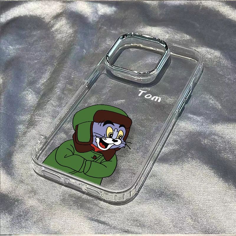 ✅Ốp Điện Thoại Dẻo Họa Tiết Hoạt Hình Tom / Plusiphone12In Style 8 Chống Sốc Đơn Giản Vui Nhộn Cho Iphone 11 14pro713max 1