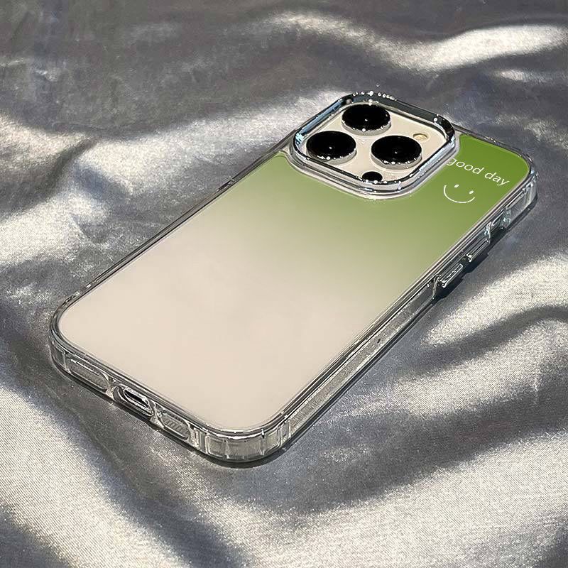 ✅Ốp Điện Thoại Mềm Chống Sốc Họa Tiết Mặt Cười Màu Gradient Cho Iphone 14pro 11In 128Max13 7 66FT