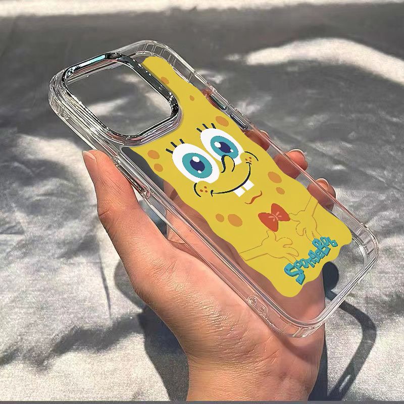 ✅Ốp Điện Thoại Dẻo Họa Tiết Hoạt Hình SpongeBob Dễ Thương Chống Sốc Cho Iphone13Iphone12In Style 8plus Apple 14pro7 max 11 XKHN