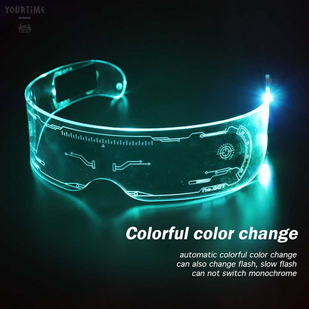 Mắt Kính Gọng Nhựa Acrylic Có Đèn LED Phát Sáng Độc Đáo