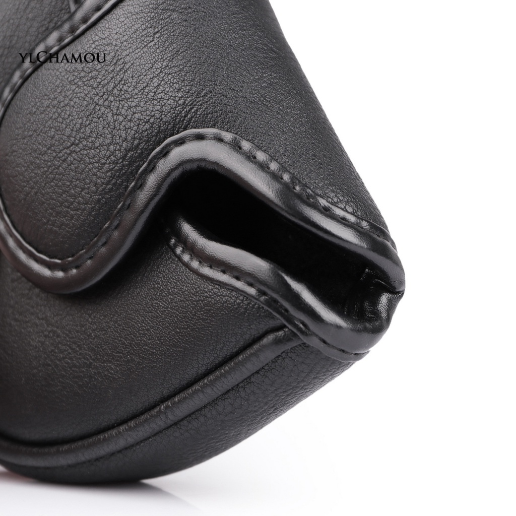 Ylchamou Vỏ Bọc Đầu Gậy Đánh Golf Bằng Da Giả Lót Nhung Dễ Vệ Sinh