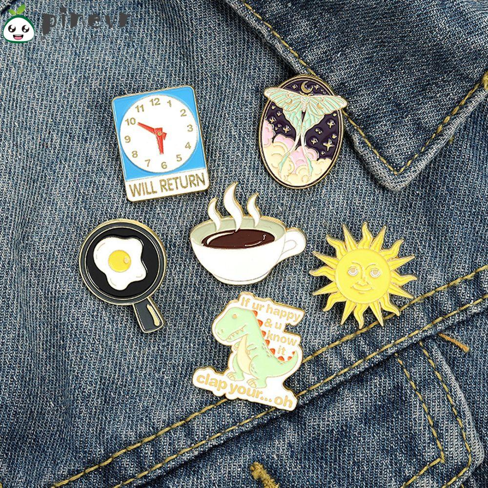 Ghim Cài Áo Hình Khủng Long Và Trứng Chiên Ngộ Nghĩnh