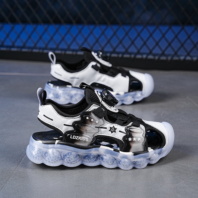 Xăng đan Da Chống Trượt Thoải Mái Thời Trang Đi Biển Mùa Hè Cho Bé Trai Và Gái