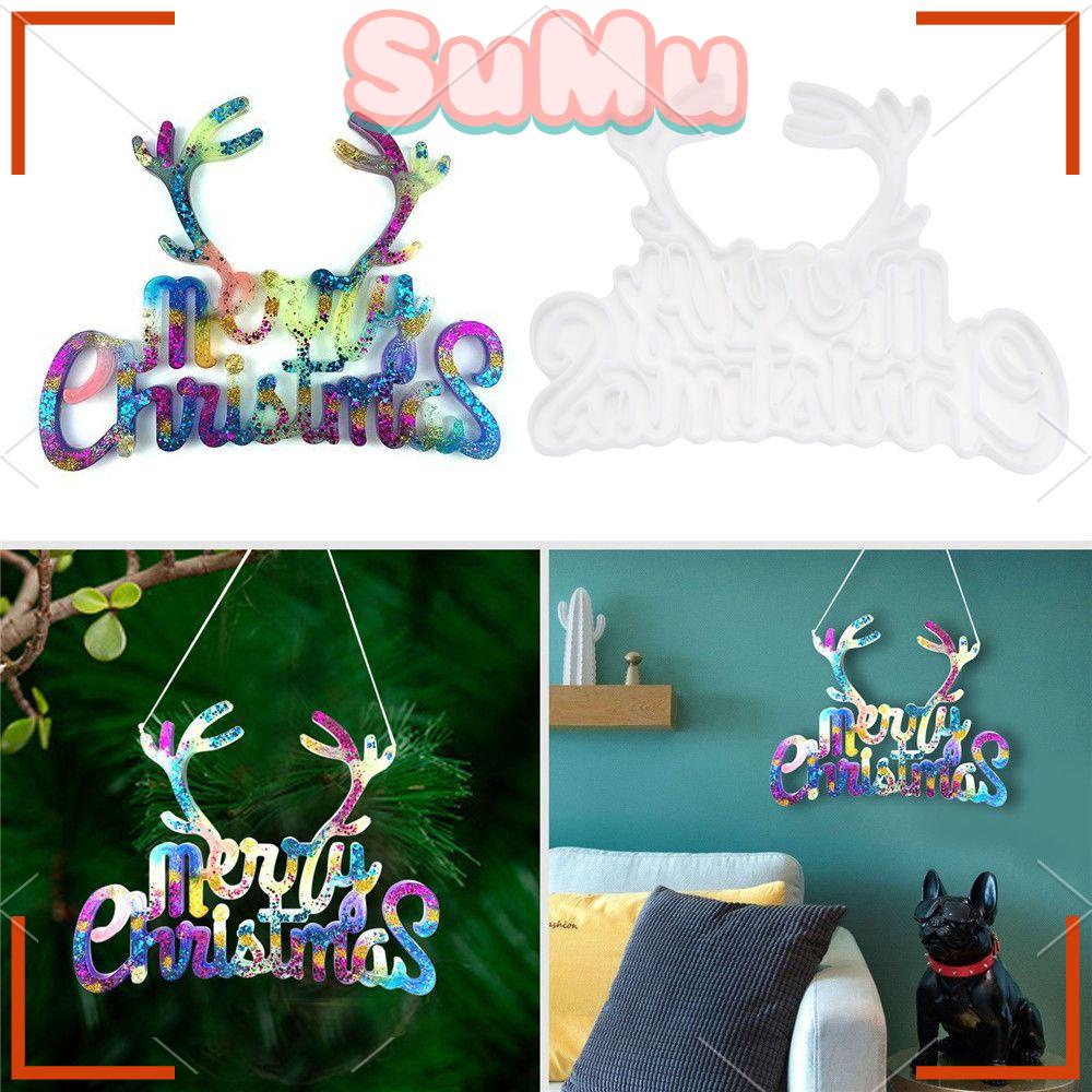 Khuôn Silicone Làm Trang Sức Treo Tường Hình Nai Sừng Tấm