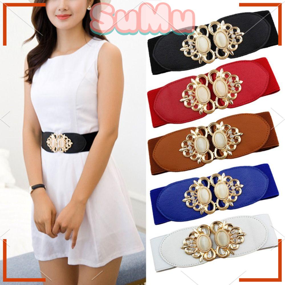 Thắt Lưng Bản Rộng Co Giãn Thời Trang