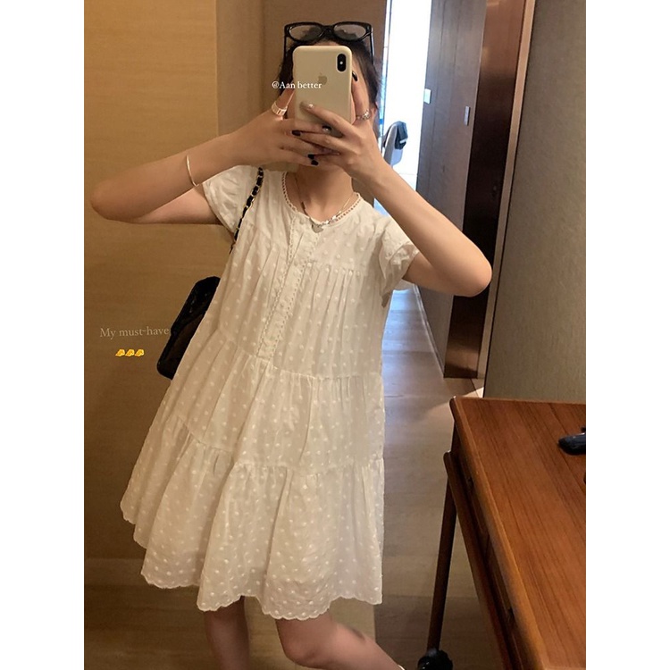 Đầm Búp Bê Mỏng Che Bụng Thời Trang Mùa Hè 2023 Dễ Thương Dành Cho Bạn Nữ # 1