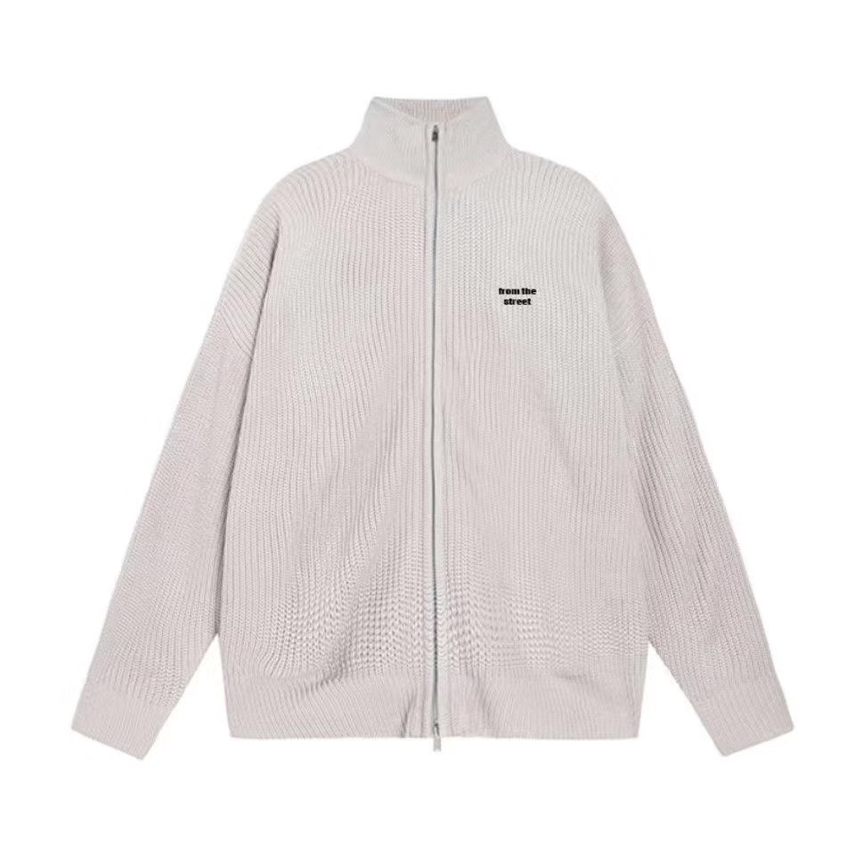 Áo Sweater Dệt Kim Tay Dài Dáng Rộng Thêu Họa Tiết Kiểu Retro Đường Phố Cho Nam Cỡ S-3XL Thẻ