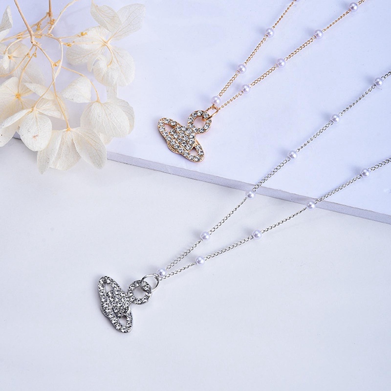 Ygt Vòng cổ Đính Đá Zircon Ngọc Trai Mặt Hình Hành Tinh Cổ Điển Cho Nữ