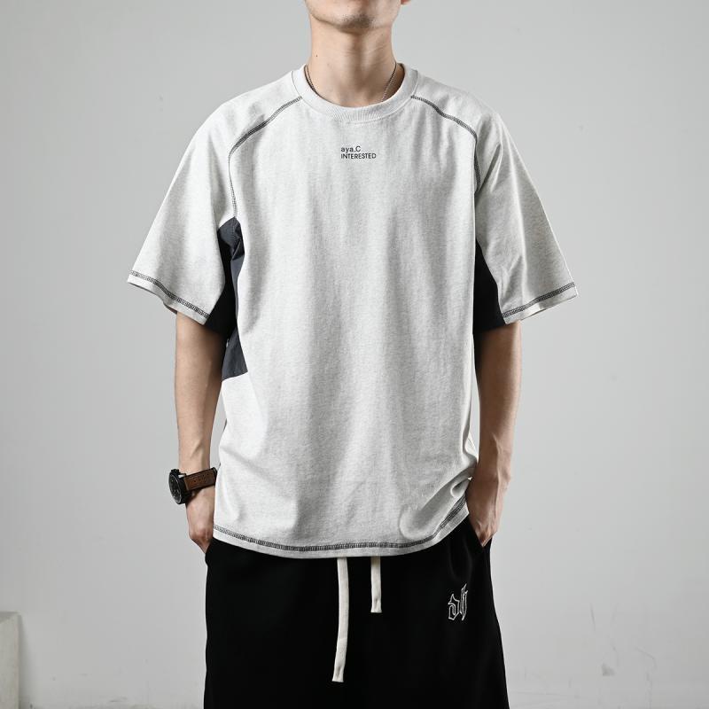 Áo Thun Cotton Ngắn Tay Cổ Tròn Phong Cách Đường Phố Mỹ Thời Trang Mùa Hè Cho Nam